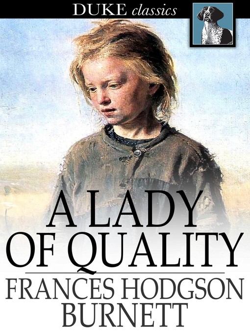 Book cover of A lady of quality.