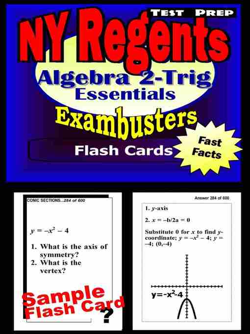 Ny Regents Algebra 2 Trigonometry Test Prep Review Exambusters Flashcards South Australia Public Library Services Overdrive