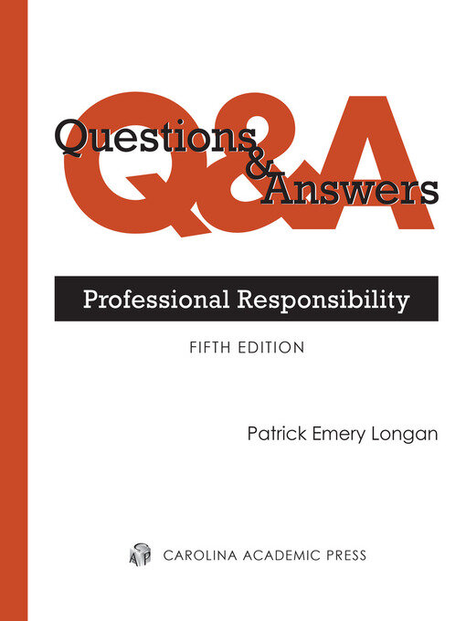 Cover of Questions & Answers: Professional Responsibility