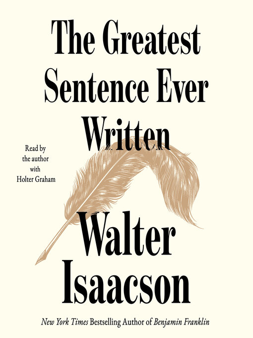 The Greatest Sentence Ever Written | Sno-Isle Libraries | BiblioCommons