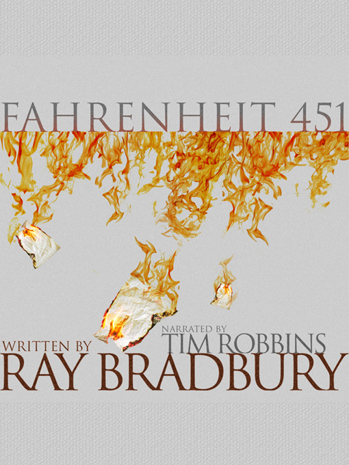 Ray Bradbury's Fahrenheit 451 Literary Word Cloud, Dystopian Novel