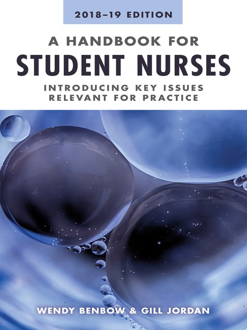 Cover art of A Handbook for Student Nurses Introducing key issues relevant for practice  by Wendy Benbow & Gill Jordan