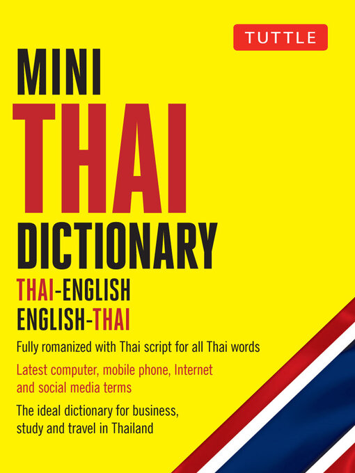 Mini Thai Dictionary National Library Board Singapore Overdrive