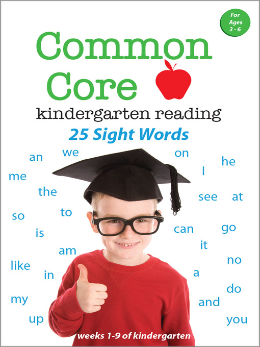 Common Core Kindergarten Reading Sight Words Volume 1 Sight Words 1 25