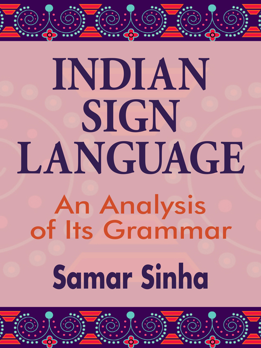Indian Sign Language Book Cover