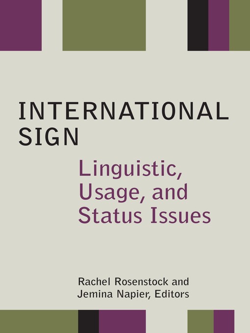 International Sign Book Cover