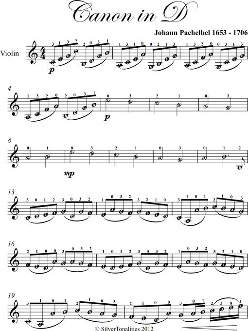 Canon in Easy Sheet Music - Library - OverDrive