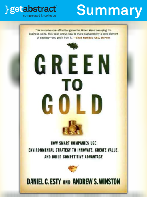  Green to Gold: How Smart Companies Use Environmental