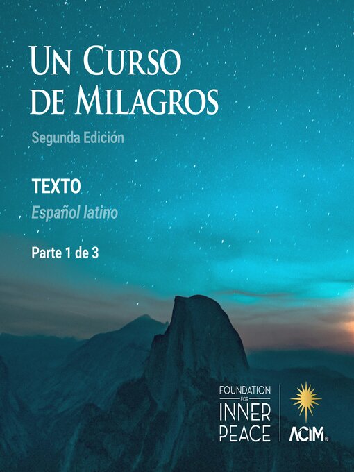 Un curso de milagros, texto, español latino