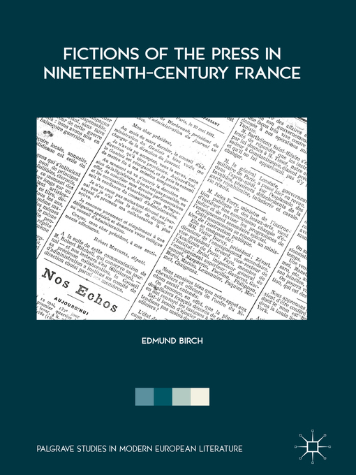 Fictions Of The Press In Nineteenth Century France Rafbokasafnid Overdrive