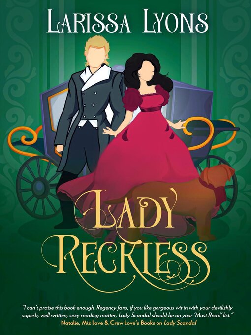 Book cover, "Lady Reckless," by Larissa Lyons