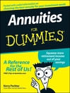 Annuities For Dummies Annuities For Dummies