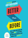 Cover image for Better Than Before