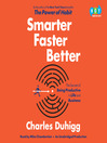 Cover image for Smarter Faster Better