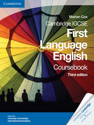 Cambridge IGCSE First Language English Coursebook by Marian Cox ...