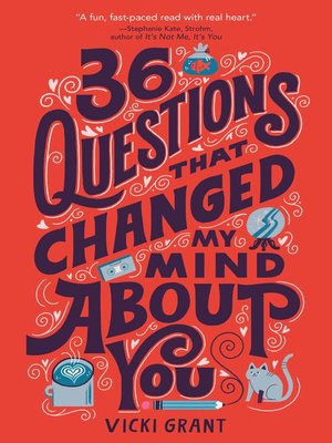 36 Questions That Changed My Mind About You By Vicki Grant Overdrive Ebooks Audiobooks And Videos For Libraries And Schools