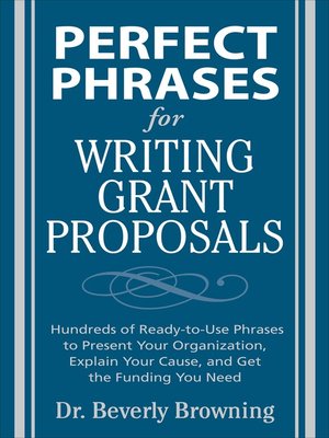 Perfect Phrases for Writing Grant Proposals - Candid - OverDrive