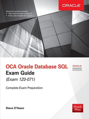 eBook - OCA Oracle Database SQL Exam Guide (Exam 1Z0-071) by Steve O ...