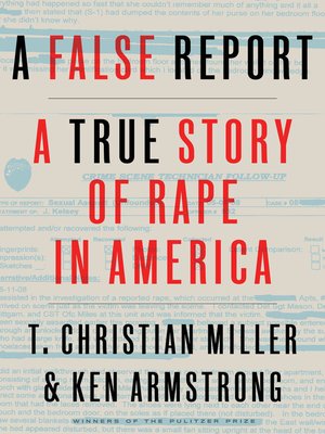 A False Report Book Cover