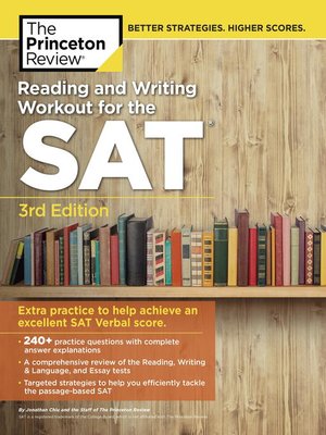 Reading and Writing Workout for the SAT by The Princeton Review ...