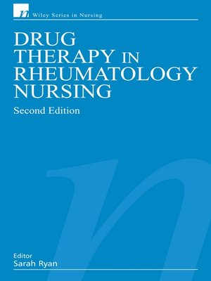 Drug Therapy In Rheumatology Nursing By Sarah Ryan - 