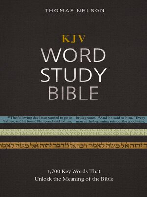 KJV, Word Study Bible, Red Letter by Thomas Nelson · OverDrive: Free ...