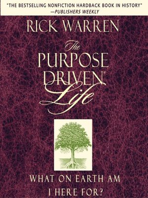 rick warren the purpose