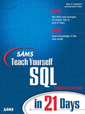 sams teach yourself sql in 21 days by ron plew overdrive ebooks audiobooks and videos for libraries and schools sams teach yourself sql in 21 days by