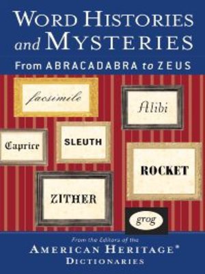 cover image of Word Histories and Mysteries