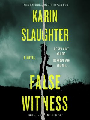 The cover of the book, 'False Witness.'