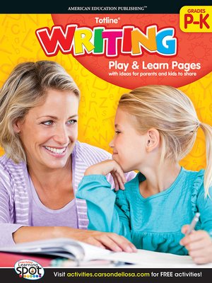 Writing, Grades PK - K by Carson Dellosa Education · OverDrive: Free ...