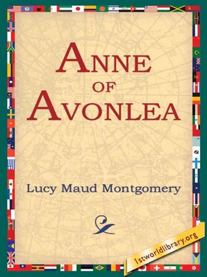 anne of avonlea by lm montgomery