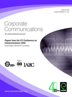 Corporate Communications: An International Journal Volume 12 Issue 1