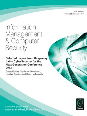 Information Management & Computer Security, Volume 22, Issue 2 by ...