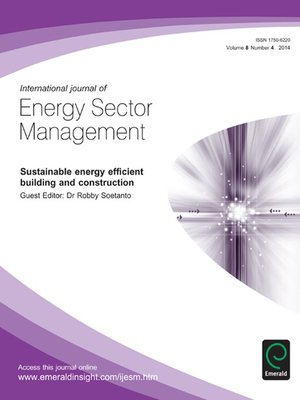 International Journal of Energy Sector Management, Volume 8, Issue 4 by ...