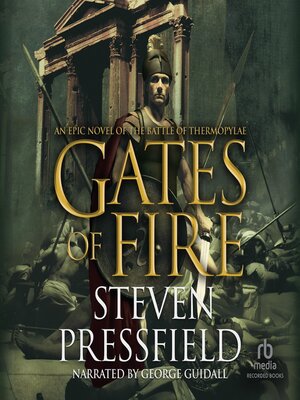 Livro gates of fire de steven pressfield (inglês)