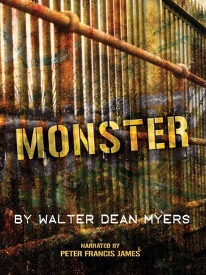 Monsters By Walter Dean Myers New York Times Best Seller- Preowned Free  Shipping