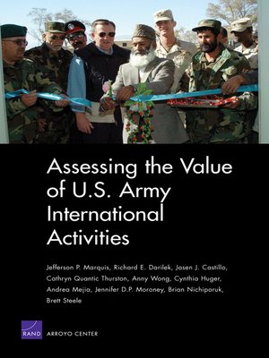 Assessing the Value of U.S. Army International Activities by Jefferson ...