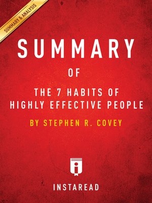7 habits of highly effective people chapter summary