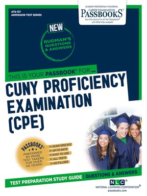 CUNY Proficiency Examination (CPE) by National Learning Corporation ...