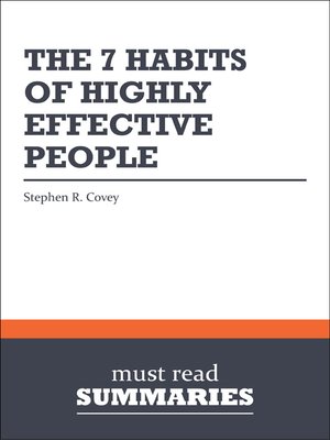 the seven habits of highly effective people stephen r covey