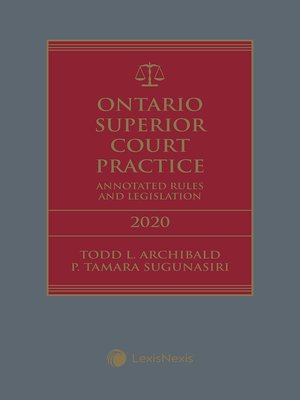 A Manual of County Court Practice in Ontario – Attic Books