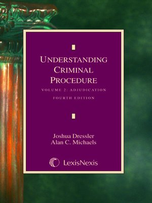 Cover of  Understanding Criminal Procedure Volume 2: Adjudication