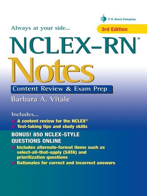 Nclex Rn Notes By Barbara Vitale Overdrive Ebooks Audiobooks And Videos For Libraries And Schools