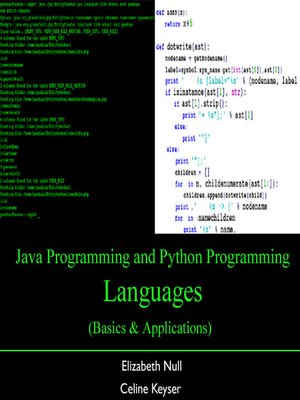 eBook - Java Programming and Python Programming Languages by Elizabeth ...