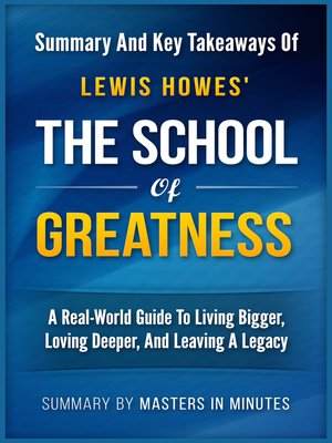 The School Of Greatness By Masters In Minutes · Overdrive: Free Ebooks 