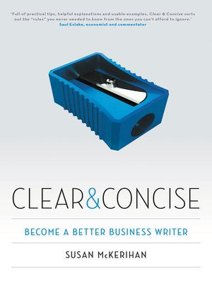 Clear and Concise by Susan McKerihan · OverDrive: Free ebooks ...