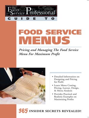 the food service professional guide to series a overdrive rakuten cover image of the food service professional guide to food service menus
