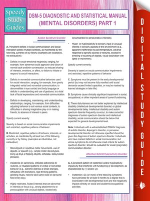 DSM-5 Diagnostic and Statistical Manual by Speedy Publishing ...