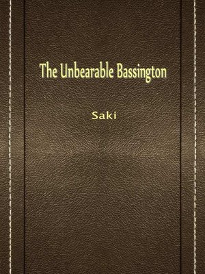 The unbearable bassington critical essays 04 image
